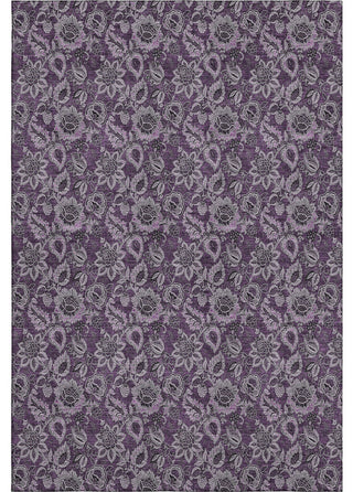 Premium Machine Washable Mayfield AMF661 Eggplant 9' x 12' Rug