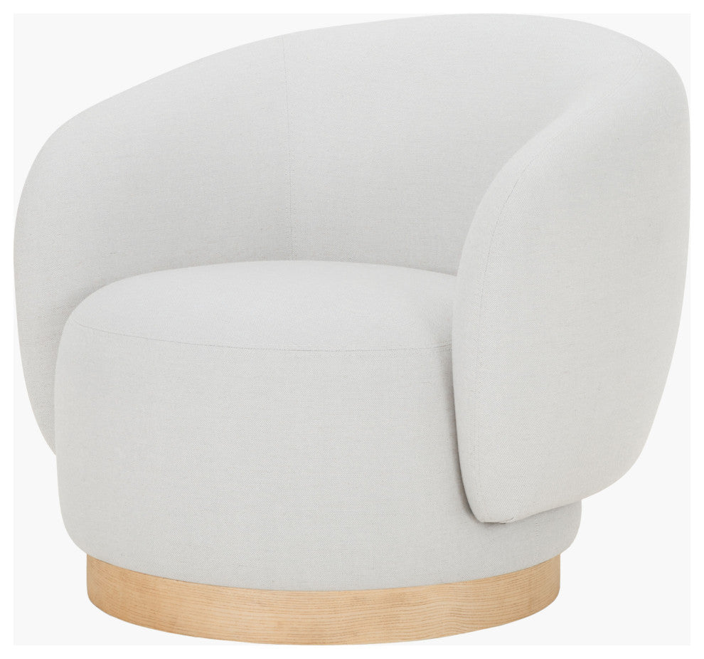 Galey Alix x Livabliss Finlayson GALS-001 Chair,29"H x 35"W x 34"D, Beige Base