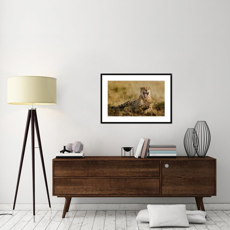 "Grumpy Morning" Framed Digital Print by Husain Alfraid, 38"x26"