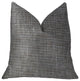 Grey Pebble Silver Luxury Throw Pillow, 20"x30" Queen