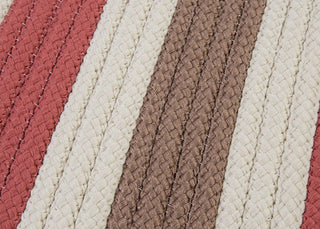 Stripe It TR99 Terracotta Indoor/Outdoor Area Rug, Rectangular 5'x8'