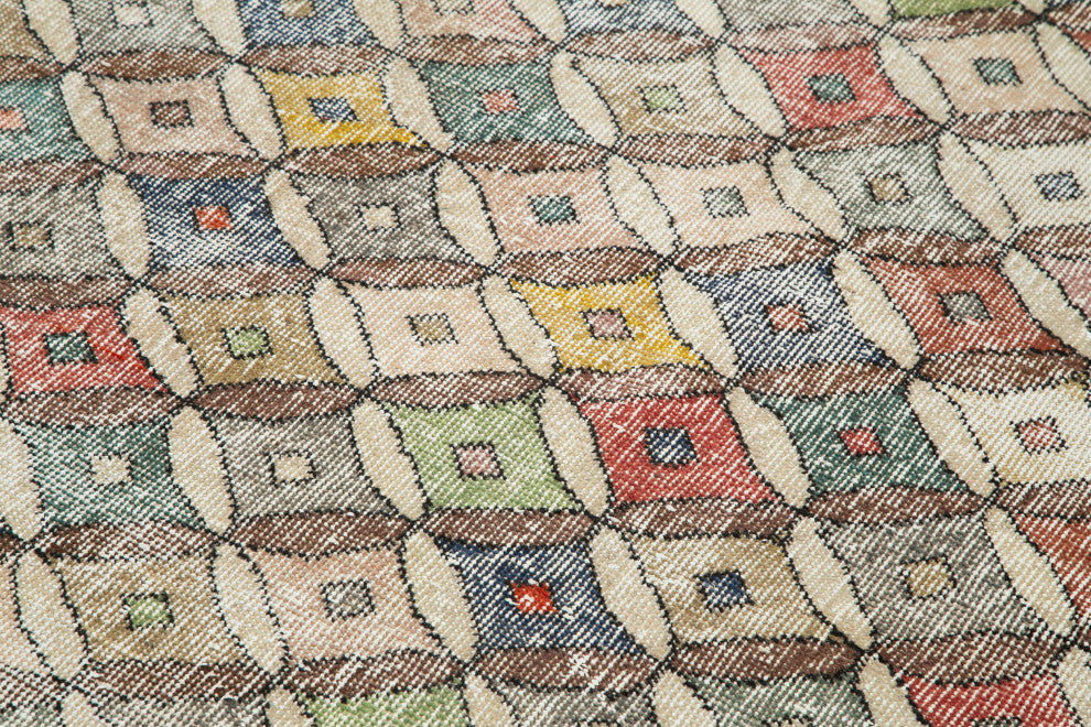 Rug N Carpet - Handwoven Anatolian 4' 4'' x 7' 10'' Vintage Area Rug