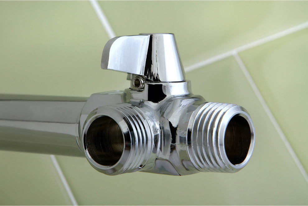 Showerscape Wall Mount Shower Arm Diverter, Polished Chrome