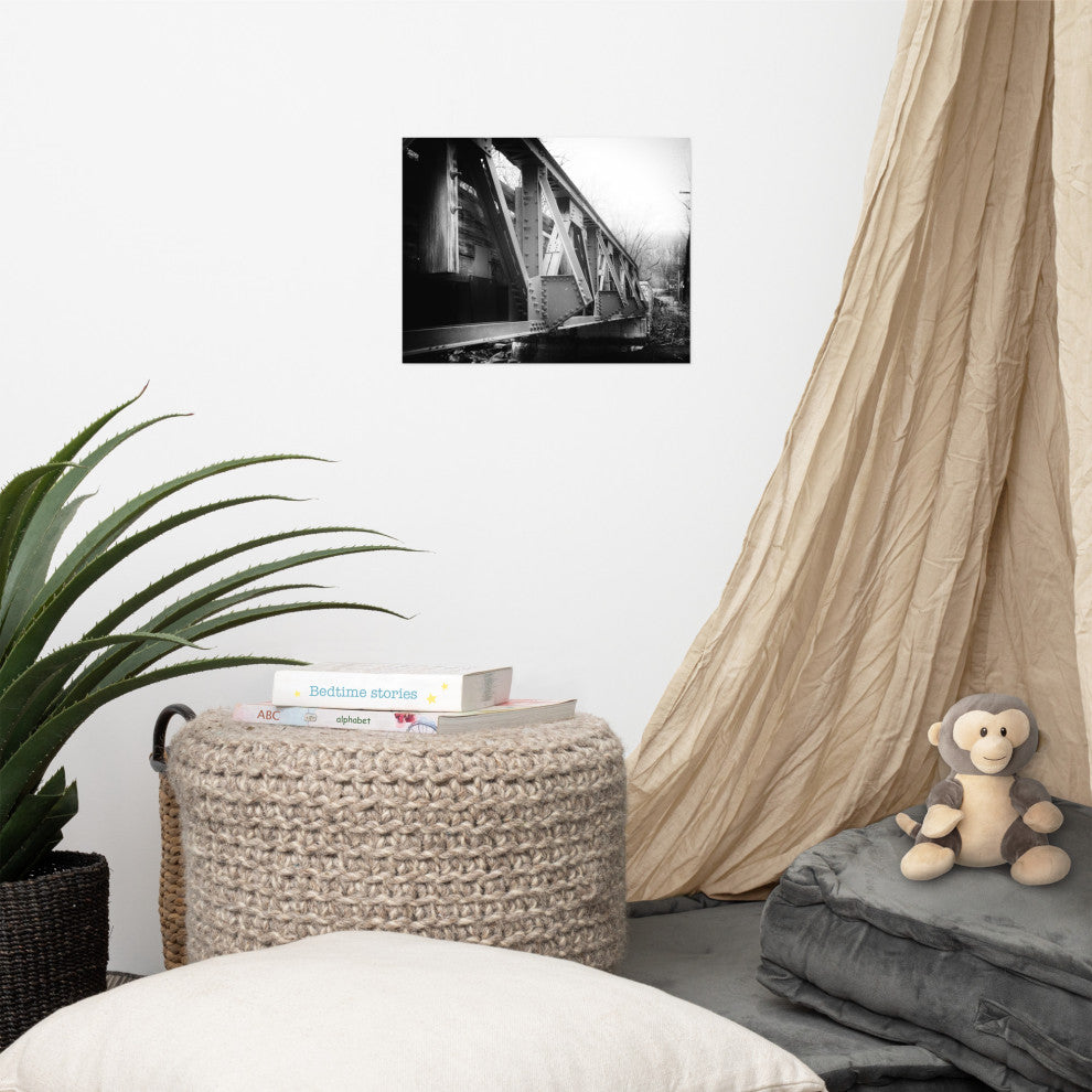 White Clay Creek Bridge Landscape Photo Unframed Wall Art Print, 11" X 14"