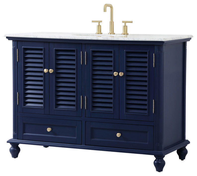 Home Living 48" Single Bathroom Vanity, Blue