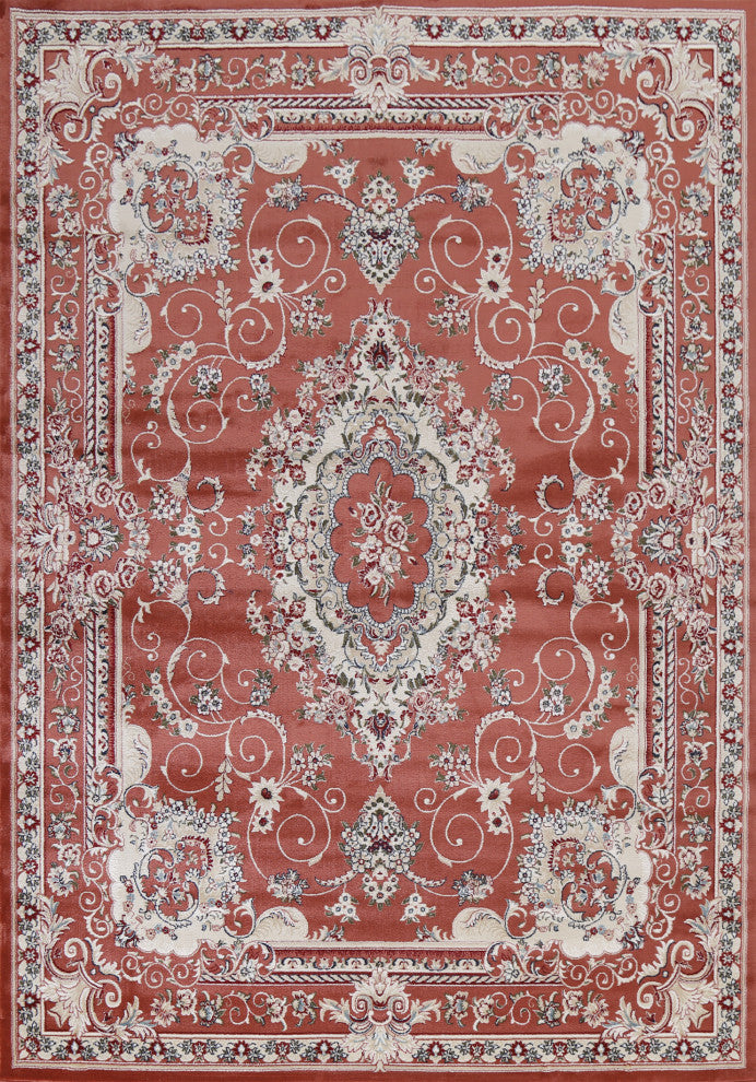 Floral Medallion Transitional Oriental Turkish Rug Traditional Carpet 7x10