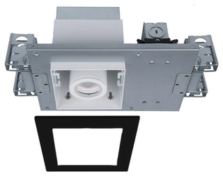 Silo LED Multiple Single-Light IC-Rated Airtight Housing, 2700K, White Black