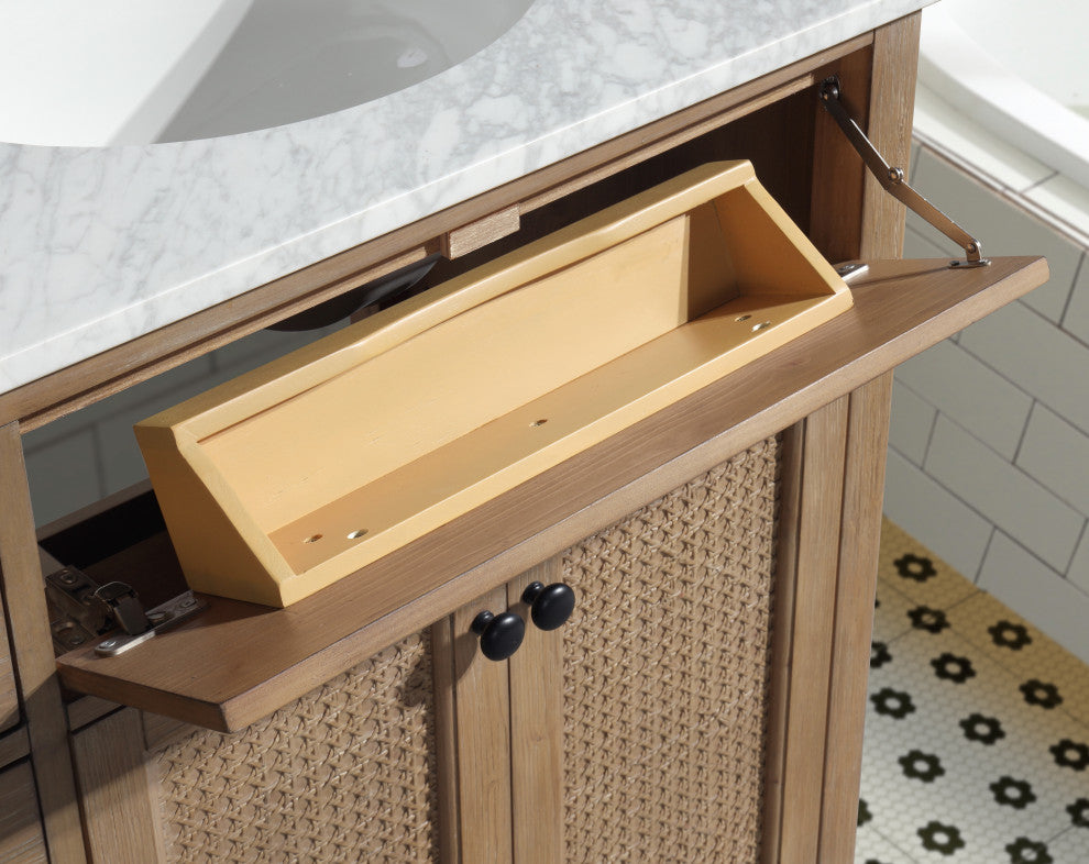 Ari Kitchen and Bath Annie 72" Double Bath Vanity Weathered Fir