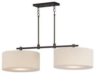 Maxim 10016OM Bongo 2 Light 42"W Linear Pendant - Natural Aged Brass