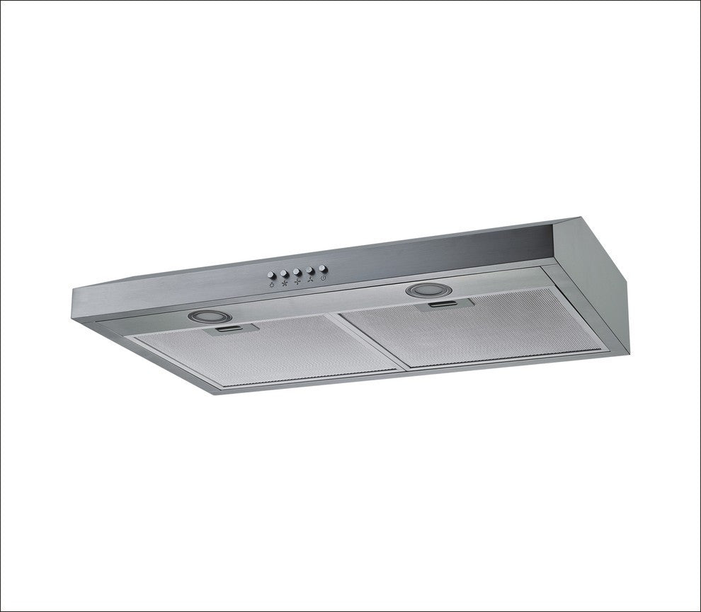 Winflo Under-Cabinet Range Hood, 330 CFM, Stainless Steel, 30"