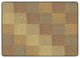Flagship Carpets FA1010-32FS 6x8'4 Cozy BasketWeave Blocks/Natural Rug