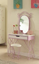 Priya II Vanity Set, White and Light Purple
