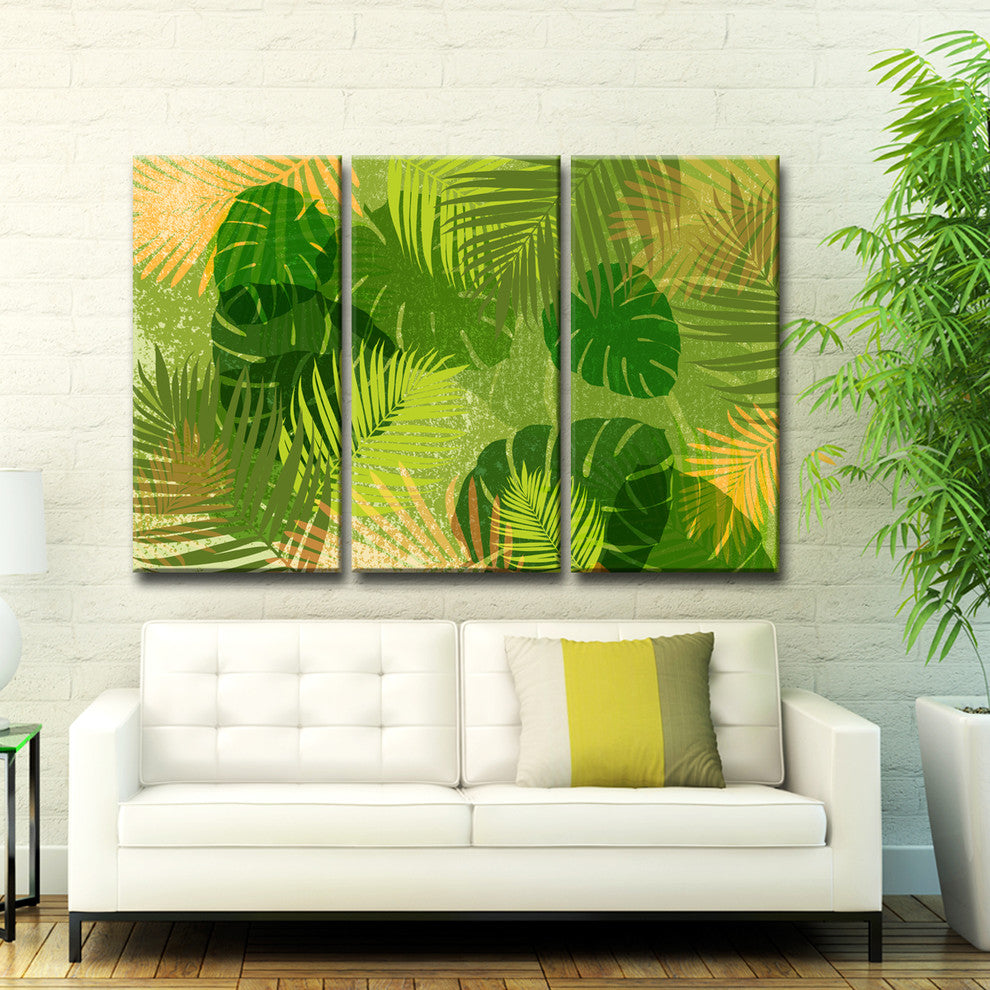 Ready2HangArt 'Tropic Venture' 3 Piece Wrapped Art Set 40" 60"