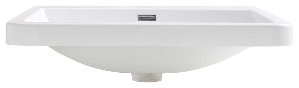 Fresca FVS8525WH Milano 26" White Integrated Sink / Countertop