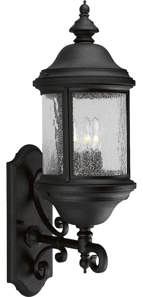 3-Light Wall Lantern, Black
