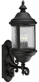 3-Light Wall Lantern, Black