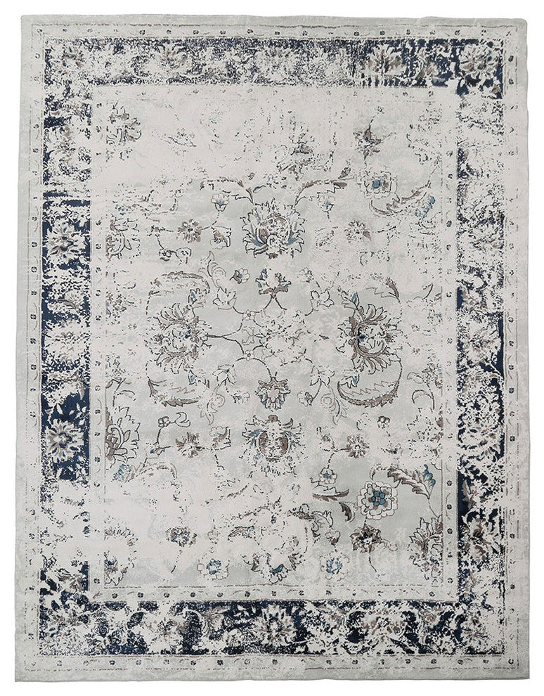 LNC Polyester Rugs Traditional Vintage Distressed Area Rug, 5' X 8'