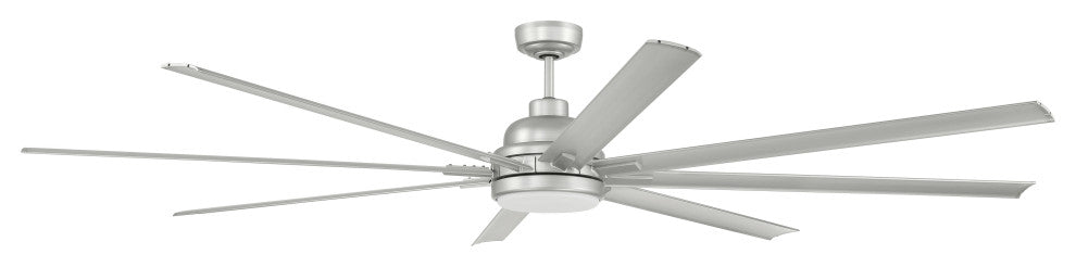 Craftmade 84" Rush, Painted Nickel With Painted Nickel Blades