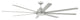 Craftmade 84" Rush, Painted Nickel With Painted Nickel Blades