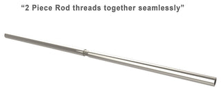 72" Shower Curtain Rod, Polished Nickel