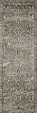Layla Lay-13 Antique/Moss Printed Area Rug by Loloi II, 2'6"x12'