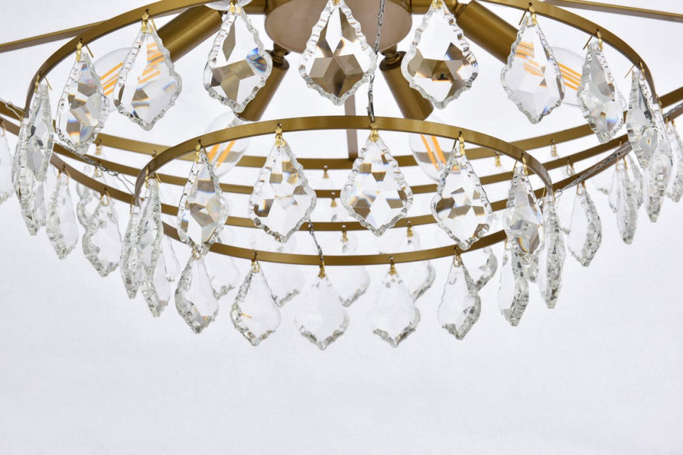 Evan 28" Pendant, Brass