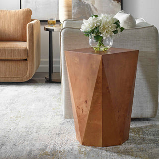 Uttermost Hughes Geometric Accent Table