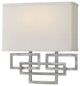 Hinkley Lanza Two Light Sconce, Antique Nickel