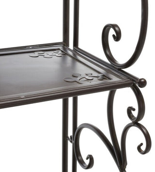 Safavieh Tyrique 4 Tier Shelf Unit, Rustic Brown