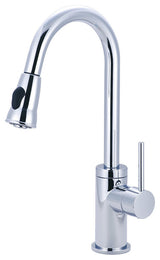 Motegi Single Handle Pull-Down Kitchen Faucet, Polished Chrome
