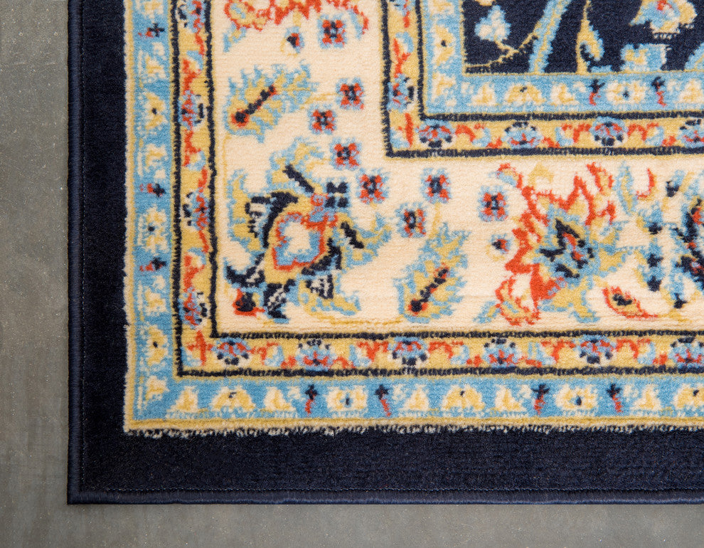 Unique Loom Navy Blue Washington Sialk Hill 5' 0 x 8' 0 Area Rug