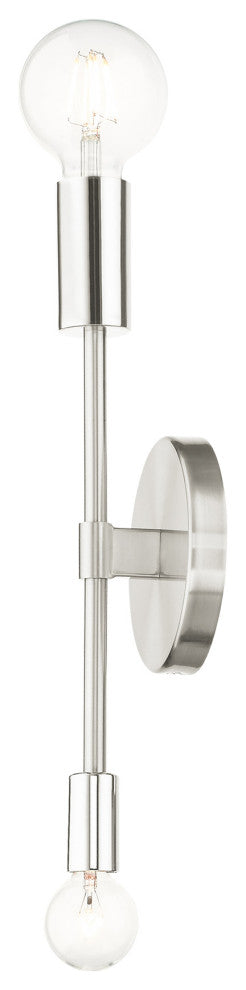 Brushed Nickel Contemporary Sconce