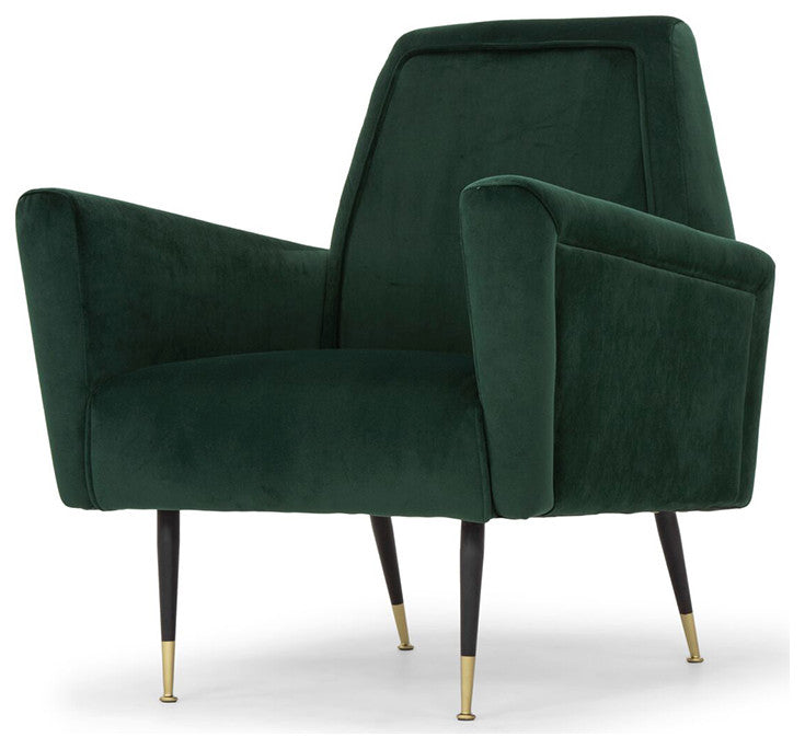 Victor Emerald Green Fabric Occasional Chair