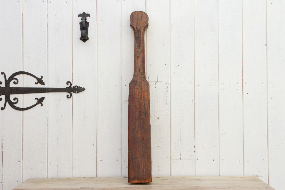 Antique Thailand Loom Paddle Post