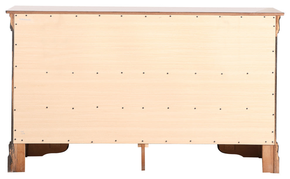 Louis Phillipe 6-Drawer Dresser, Cappuccino