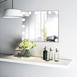 Hollywood Touch Duo Tone Wide LED Makeup Mirror, Rose Gold