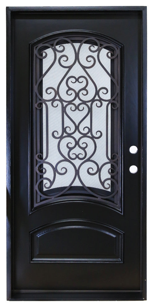Forever Doors, Exterior Front Entry Composite Door AR07C, 36"x80", Left H
