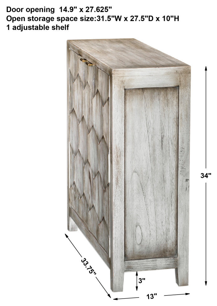 Uttermost Catori Smoked Ivory Console Cabinet