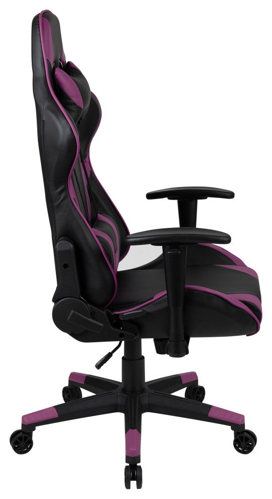 X20 Ergonomic Gaming Computer Chair With Fully Reclining Back, Purple