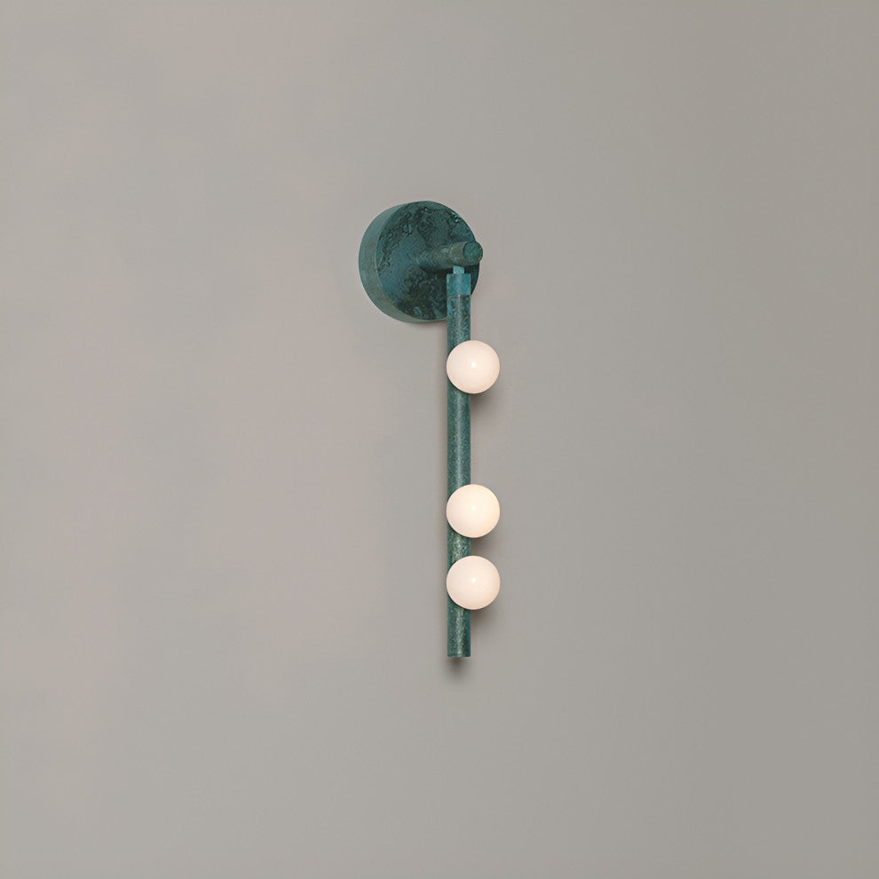 Creative Wall Lamp in American Retro Style for Bedroom, Corridor, 3 Heads, Cool Light