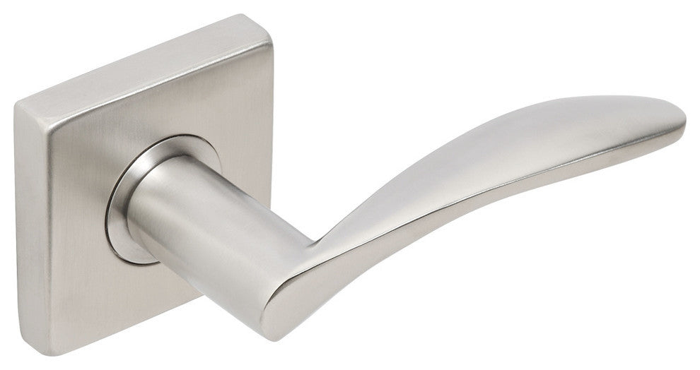 Crest Lever, Half Passage, Left Hand, Satin Stainless Steel, 2-3/8" Backset