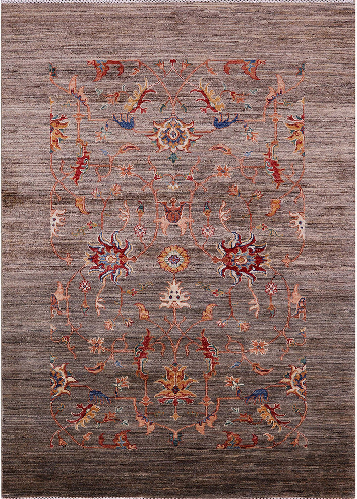 Ahgly Company Indoor Rectangle Mid-Century Modern Area Rugs, 5' x 8'