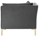 Sofa Corner Chair, Velvet, Gray, Modern, Living Lounge Hotel Hospitality