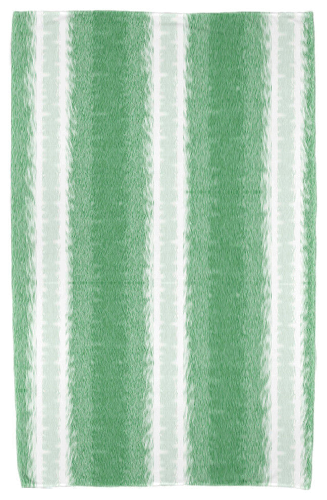 Sea Lines, Stripe Print Beach Towel, Green
