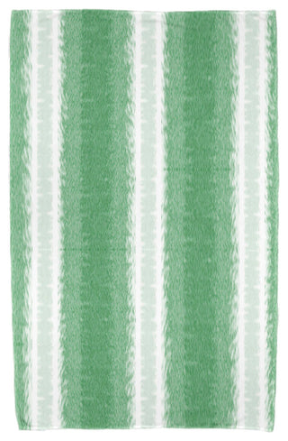 Sea Lines, Stripe Print Beach Towel, Green