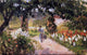 Camille Pissarro Garden at Eragny, 18"x27" Wall Decal Print