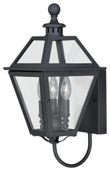 Nottingham 9-in Outdoor Wall Light Textured Black