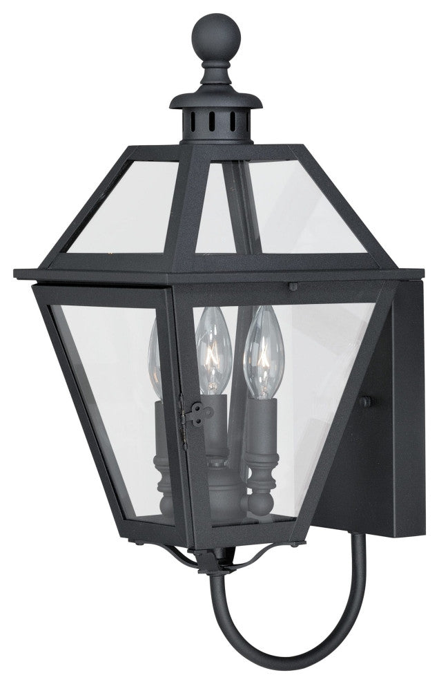 Nottingham 9-in Outdoor Wall Light Textured Black