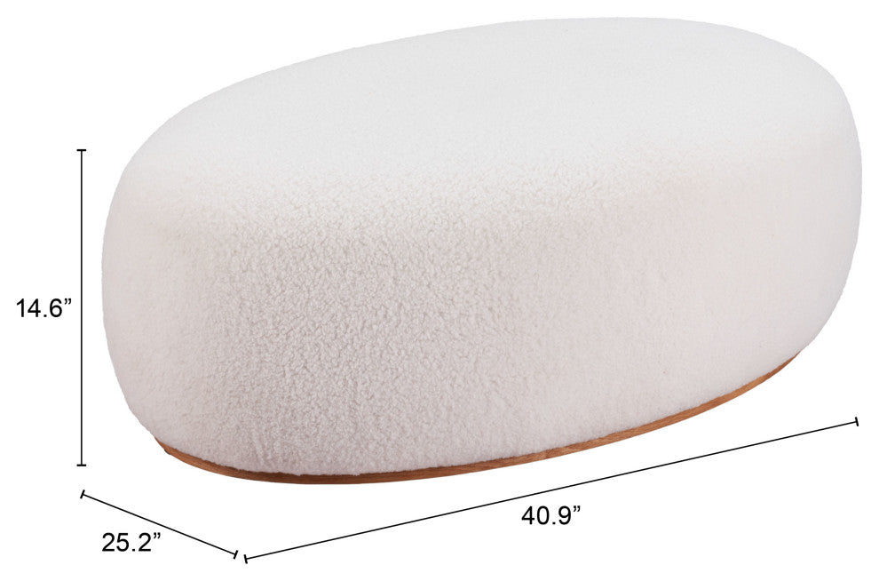 Amber Ottoman Cream