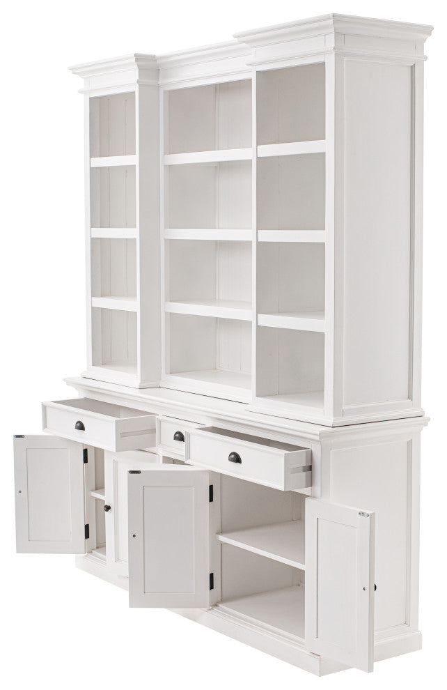Halifax Kitchen Hutch Cabinet with 5 Doors 3 Drawers
